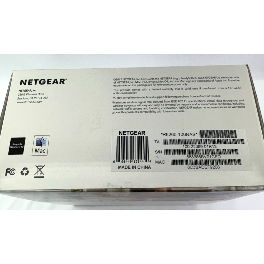 NETGEAR AC1600 Smart WiFi Router R6260 Dual Band Gigabit Wireless Router - Picture 9 of 9